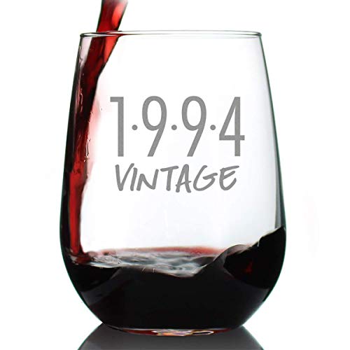 Vintage 1994-29th Birthday Stemless Wine Glass