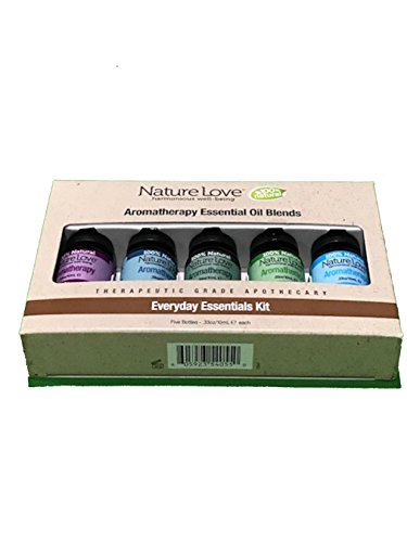 Nature Love Aromatherapy Essential Oil Blends Everyday Essentials Kit 5 pieces