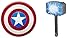 Marvel Avengers Captain America Flying Shield & Thor Marvel The Dark World Battle Hammer