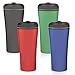 Liquor Sip Set of 8 coffee cup Insulated Travel coffee mug spill proof | Reusable coffee cups with lids | Insulated Coffee & Tea mug Keeps Hot or Cold | 16 oz | great for travel