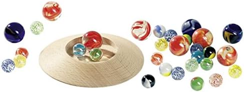 GOKI Marble Plate Game, White, Medium