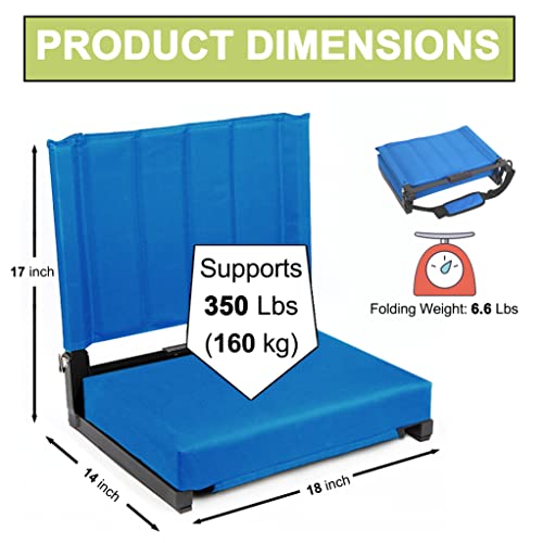 SPORT BEATS Stadium Seats for Bleachers Stadium Chair with Back Support