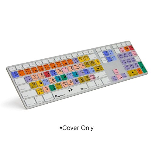 Logickeyboard Apple Logic Audio X Aluminum Keyboard Skin | Shortcut Silicone Keyboard Cover for Apple Logic Pro X 10.1