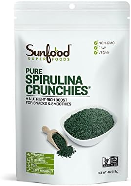 Sunfood Super Foods Pure Spirulina Crunchies