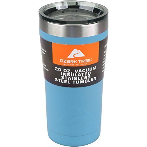 Ozark Trail 20-Ounce Double-Wall Vacuum-Sealed Powder Coated Blue Tumbler