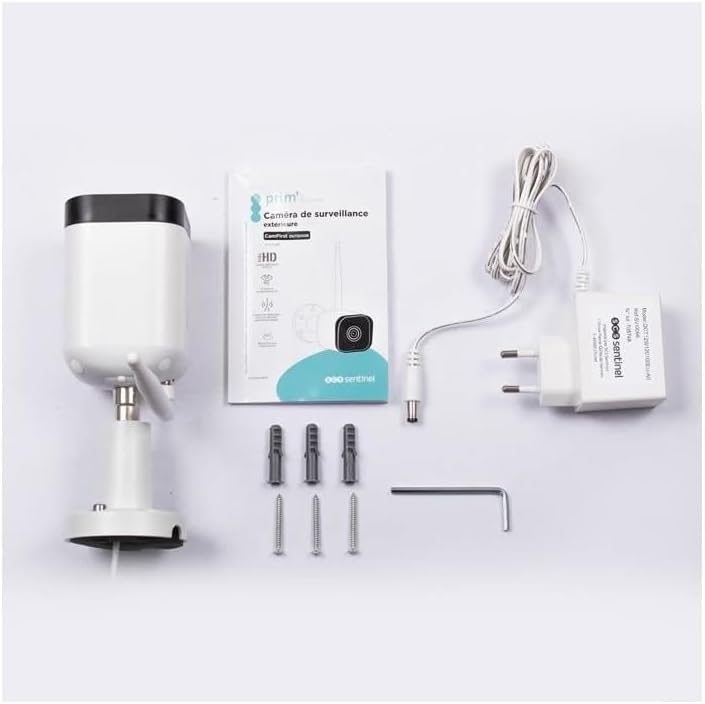 - SVI0066 - Cámara de vigilancia al Aire Libre Camfirst Outdoor - Función interfónica - Detector de Movimiento Personalizado - Función de grabación - Visión Nocturna