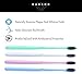 Activated Charcoal Toothbrushes Soft BPA Free, Made in Japan, Manual Toothbrushes with Wheat Straw Handle and Binchotan Bristles - Soft, Ultrafine, Tapered. Compact Head and Slim Design (4 pack)