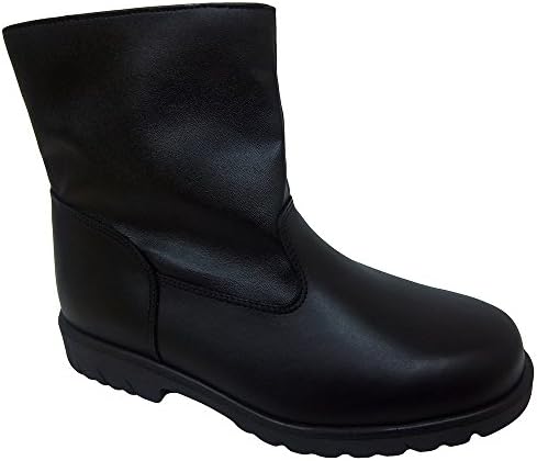 Sport Walks Mens Track T03887 Black Leather Boots (11 WW, Black)