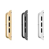 S&C 2 PCS/Set Omnipotent Watchband Adapter Seamless Metal Connector Watchband Connector + Screwdriver For Apple Watch For iwatch 38mm (Silver)