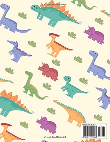 Draw & Write Journal for Kids: journal writing and drawing for Kindergarten, Pre-school - 120 Pages - Dinosaur Theme