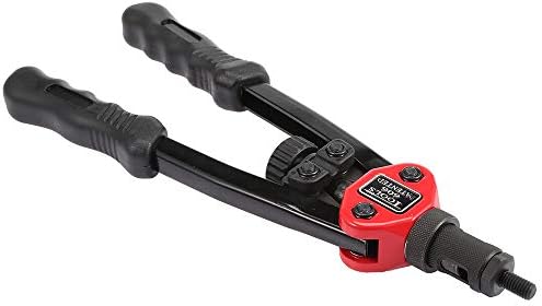 Riveter Gun Auto Rivet Tool 12" Blind Rivet Nut Gun Heavy Hand INSER NUT Tool Manual Mandrels M3 M4 M5 M6 M8 BT-606 Black