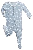 Kickee Pants Print Footie (Toddler) - Pearl Bunny-4T