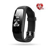Fitness Tracker with Heart Rate Monitor - ETCBUYS H7-HR Activity Tracker Wireless Bluetooth Smart Wristband Bracelet for Men and Women, Fitness Watch with Pedometer Wristband for Android & iOS