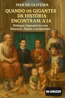 Livro Quando os Gigantes da História Encontram a IA: Diálogos Impossíveis com Sócrates, Platão e Aristóteles"