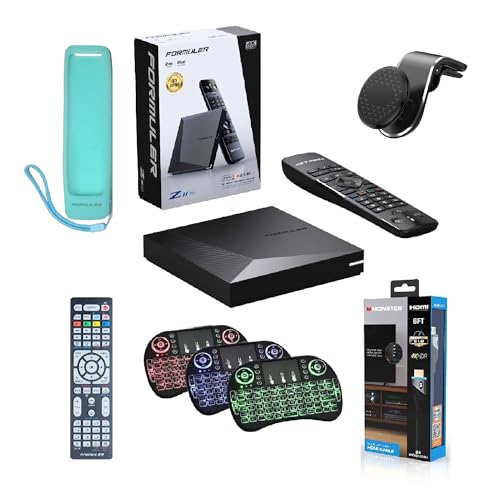 Formuler Z11Pro 4K Android 11 2GB RAM 16GB Storage with Universal Bluetooth Voice Remote Control, Case Cover, Bonus HDMI Cable, Luminous Remote, 3 Colour Keyboard, Car Mount