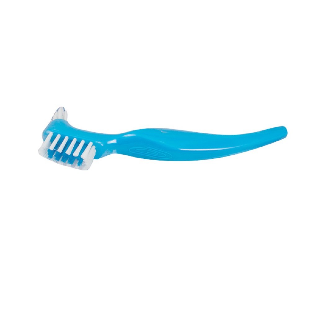Pevor Wisdom Dental Denture Brush Toothbrush Clean Brush Gum Cleaner Dual Brush Heads