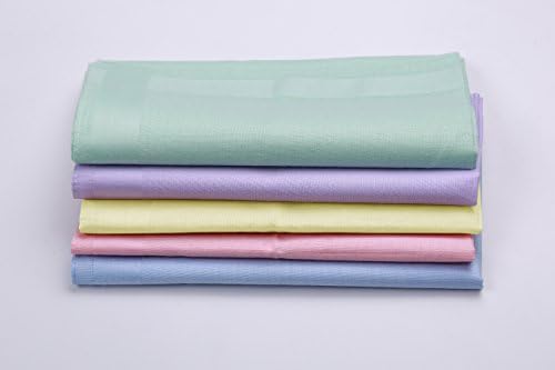 GB Women's 100% Cotton Handkerchiefs with Stripe Candy Color