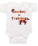 Mumsy Goose Baby Boys' Bodysuit Cowboy 6M White