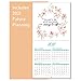 2021 desk Calendar - desk Calendar 2021, 12 x 12 Inch with Vibrant Sentence Floral, Monthly Square Calendar with Thick & Sturdy Paper, 11.8
