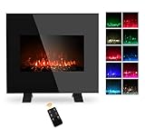 26 Inch Electric Fireplace Wall Mounted, 1500W