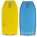 Mike Stewart Launch Tech 42.5 Delta Tail 2017 Bodyboard - Yellow deck, Black rails, Aqua bottom
