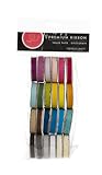 American Crafts Solid Grosgrain Ribbon Value Pack 24 1-Yard Spools, Color Set 1