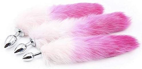 Pink Product Toy Fur for 3 Metal Tail Toys Gentleman Fox Faux Lady Size