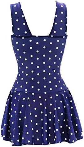 ECOFUN Women's Plus-Size Polka Dot Shaping Body Swim Dresses Swimsuits