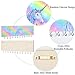 Beinou Wood Jewelry Organizer Wall Mount Rainbow Unicorn Jewelry Holder with 12 pcs Rotatable Hooks Girls Jewelry Storage Hanger for Earrings Necklaces Bracelets