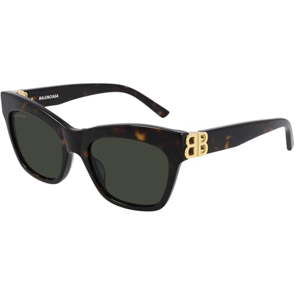 Balenciaga Square Sunglasses BB0056S 001 Black/Gold 55mm at  display picture 3