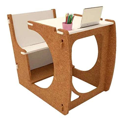 Escritorio para niños | Mesa y silla infantiles armable de Madera