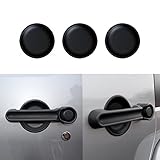 DIYTUNINGS Matt Black Dish Shaped Door Handle Recess Guard Inserts for Jeep Wrangler JK JKU Unlimited Rubicon Sahara X Sport Accessories Parts 2007-2017 - 3pcs
