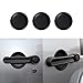 DIYTUNINGS Matt Black Dish Shaped Door Handle Recess Guard Inserts for Jeep Wrangler JK JKU Unlimited Rubicon Sahara X Sport Accessories Parts 2007-2017 - 3pcs