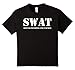 Kids SWAT Team Shirt Police Uniform Tee 6 Black