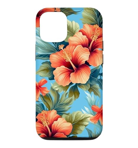 Colored Floral Hibiscus Flower Hawaii Jungle Exotic Tropical Case for iPhone 12…