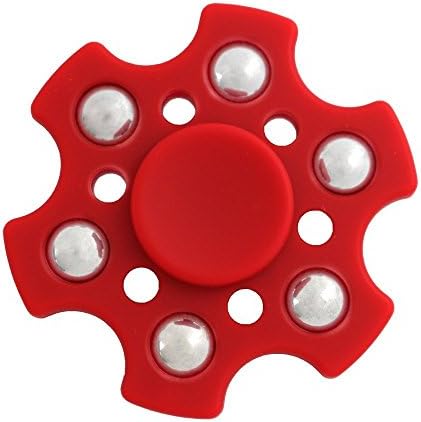 RESTER Hand Fidget Spinner Toy New Disk Design Version Fast Bearing EDC Focus Toy for Killing Time,ADHD,Anxiety,Stress-Relieve Last 2-5 minutes【NEW Red】