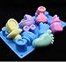 （Set of 2）Baby Shower Seris Silicone Soap Mold/Baby Carriages Bottle Little Feet Bear fondant Mold,Chocolate Mold for Sugarcraft,Cake Decoration,Candy Making,Cupcake Topper,Polymer Clay