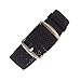 Wrist And Style Perlon Watch Strap (20mm, Black)