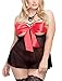 JuicyRose Unwrap Me Babydoll Red Bow Lingerie Set Sleepwear