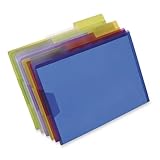 Esselte 52565 View Folder, 1/3 Cut Tabs, Letter, 6/PK, Assorted
