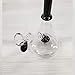 Adam Dual Water Percolator Decorate Glass Bottles at Home, 11 inch Pipe Glow in The Dark Hand-Made Glass Crafts - Easy to Grip and with Ice Shelf