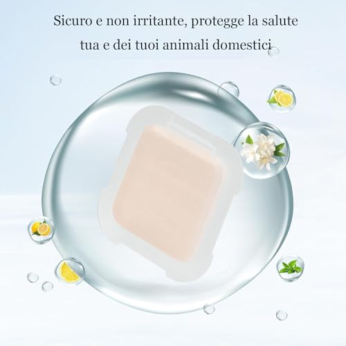 BUNMO Pack of 6 N50 2.0 Toilet Freshener for Cats Self-Cleaning, Compatible with Pure Max/Pura Max 2/Max Pro, Adori Eliminator for Cat Litter Boxes, High Safety, Long Lasting Fragrance