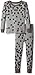 Burt's Bees Baby Unisex Baby Little Kid Organic 2 Piece Pajama Set, Charcoal Distressed Dot, 5