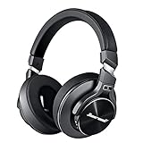 Hiearcool Active Noise Cancelling Headphones (2019 Upgrade) Bluetooth Headphones Over Ear, Deep Bass Wireless Headphones with Mic, Fast Charge 40hr Playtime Protein Earpads for Travel TV PC -Black
