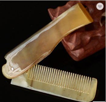 100% natural horn foldable hair comb Horn Comb beard comb Moustache combs