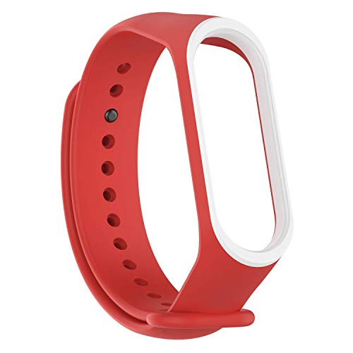 Sounce Adjustable Xiaomi Mi Band 3/ Mi Band 4 Watch Silicone Strap Band Bracelet - Set of 5