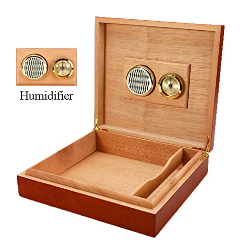 Cigar Humidifier, Anync Cigar Humidor Humidifier with 3M Magic Patch for Cigars Humidor, Round and PVC Material, Gold Tone