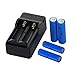 Aweek® 4Pcs 14500 2000mAh 3.7V Li-ion Lithium Rechargeable Battery AA Batteries For Cree Led Flashlight + 14500 Charger (4 Pcs Battery with Charger)