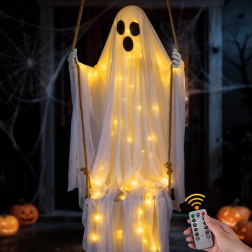 Halloween Decorations Outdoor Hanging Swing Ghost