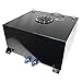 20 Gallon OEM Polished Aluminum Racing Drift Fuel Cell Gas Tank with Level Sender Hot Rod(Black)